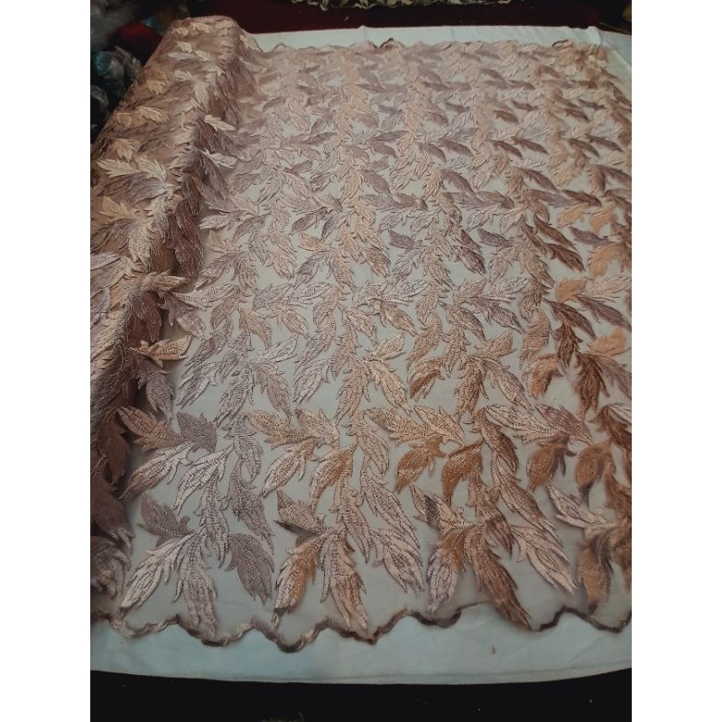 MURAH KAIN TILE MOTIF DAUN TERBARU/KAIN KEBAYA TILE DAUN MURAH/KAIN TILE DEAMOND FULL BORIDIR/KAIN T