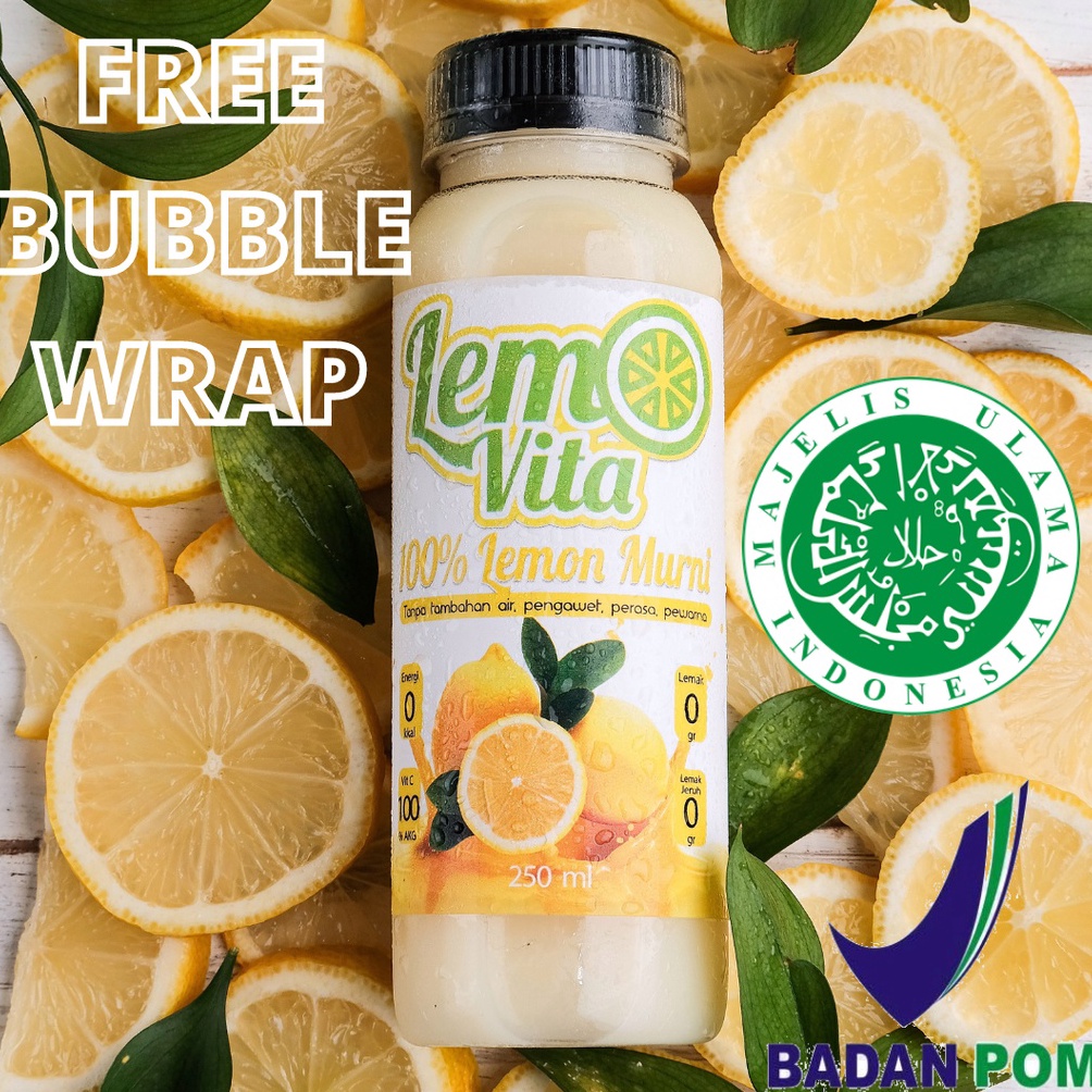 

[✒G31&] BPOM Fresh Sari Lemon Lemovita Jus Halal Murah 250ml [282]