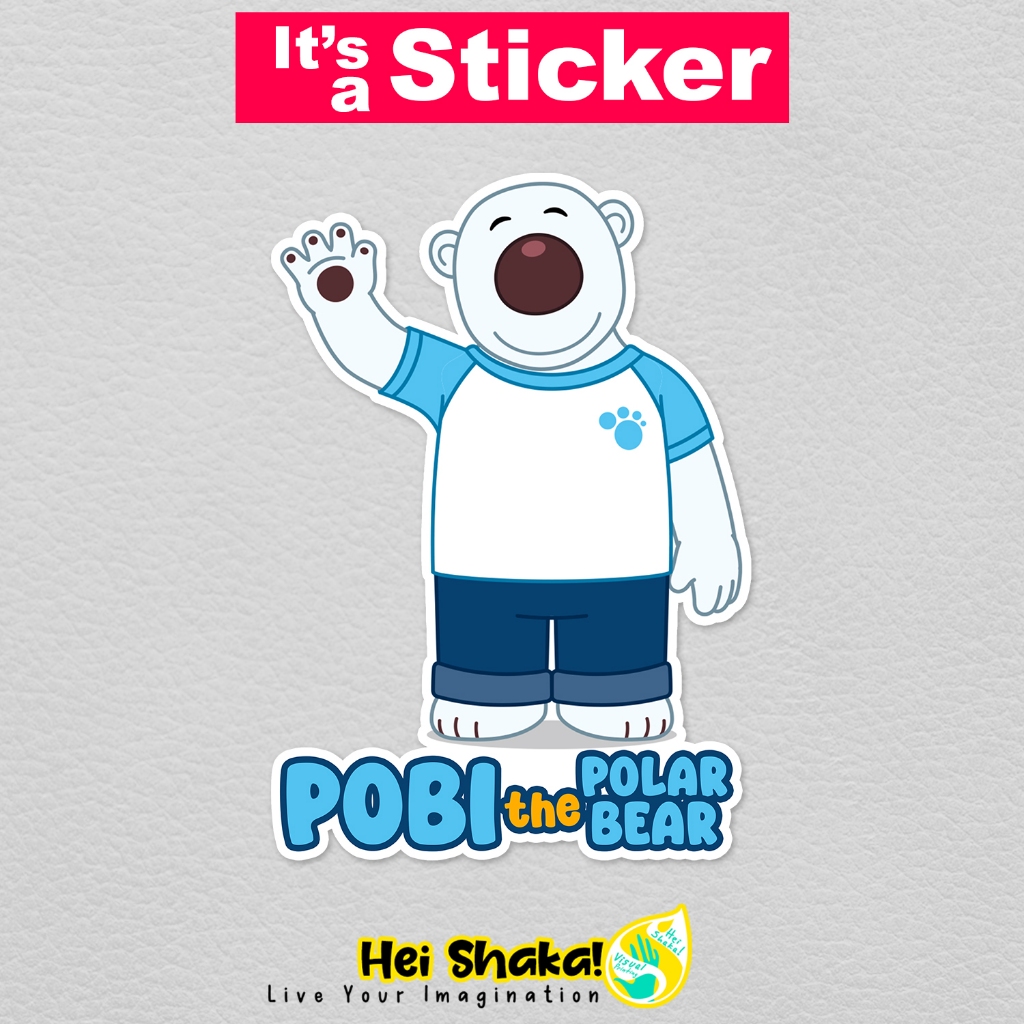 

Stiker POBI The Polar Bear Pororo Sticker Kartun Anak Bahan Vinyl Anti Air