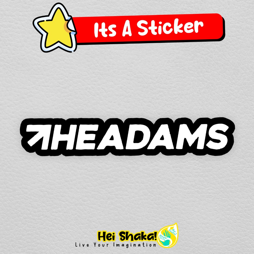 

Stiker THE ADAMS Sticker Musik Band Indie Bahan Vinyl Anti Air