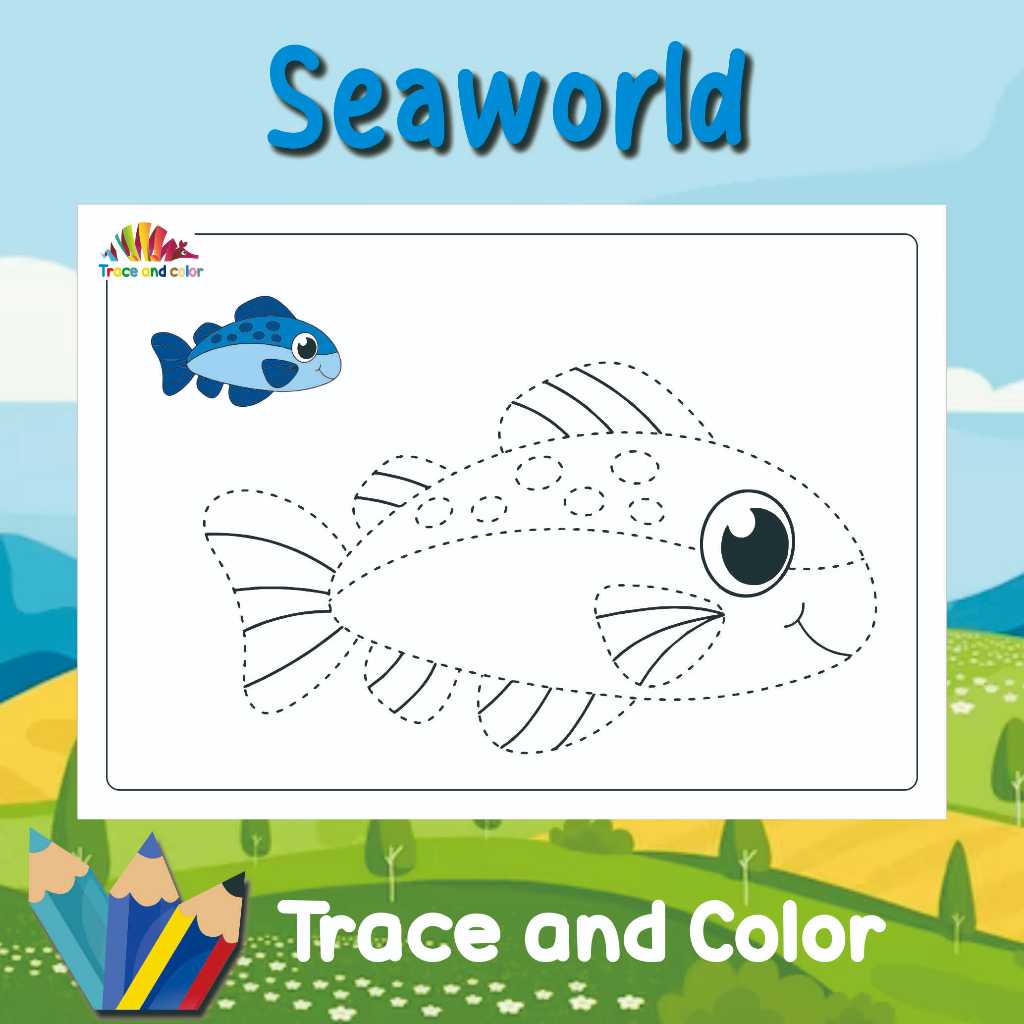 

MENGGAMBAR MENGIKUTI POLA / TRACING /COLORING / KERTAS MEWARNAI/ KERTAS GAMBAR / SEAWORLD / TRACE AND COLOR / A4