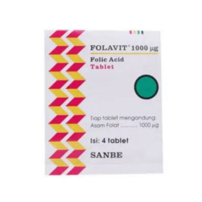 Folafit multivitamin dengan asam folat 1000mcg