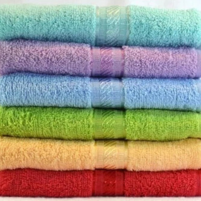 Handuk Merah Putih Polos 30x70 cm Grosir ̿̿'