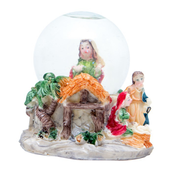 Dijual Pajangan Natal Gua Nativity Bola Air Snowglobe Kecil Hiasan Patung - Maria Limited