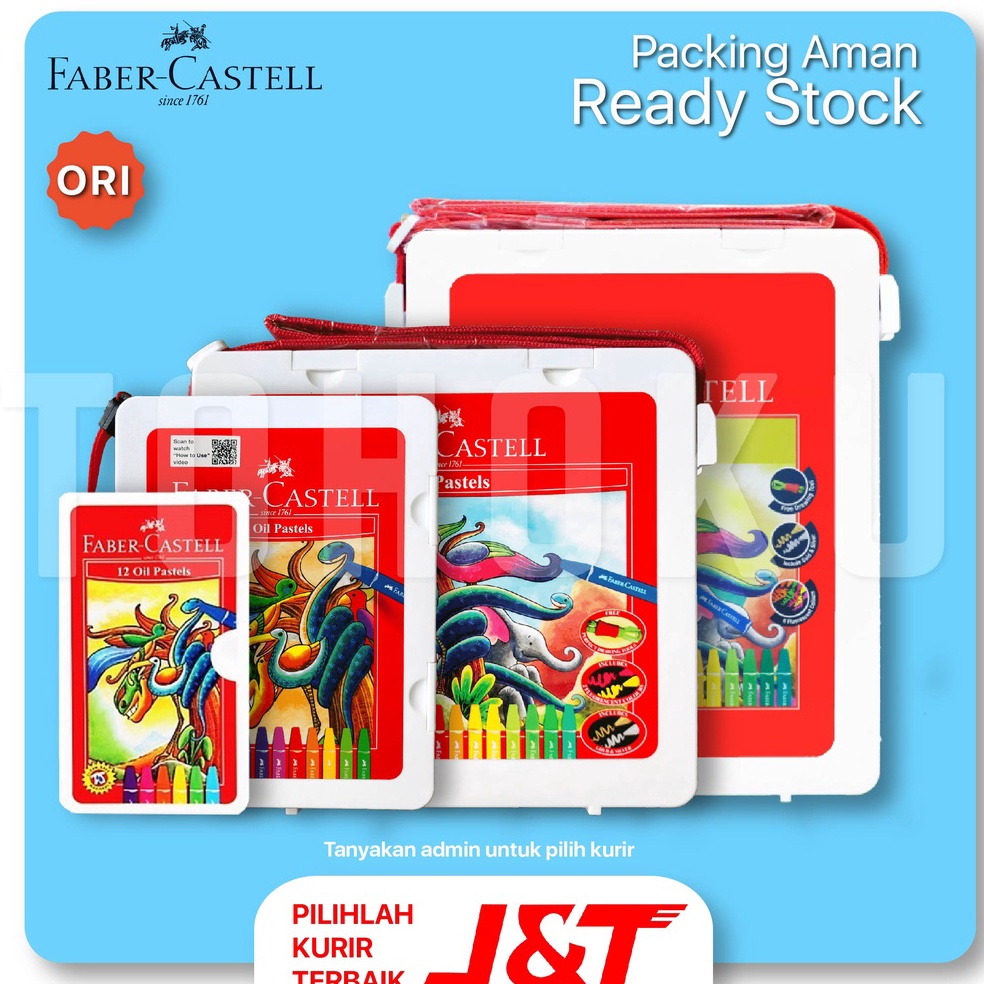 

BHQI9 Faber Castell Oil Pastel 72 - 60 - 48 - 24 -12 tlwmo
