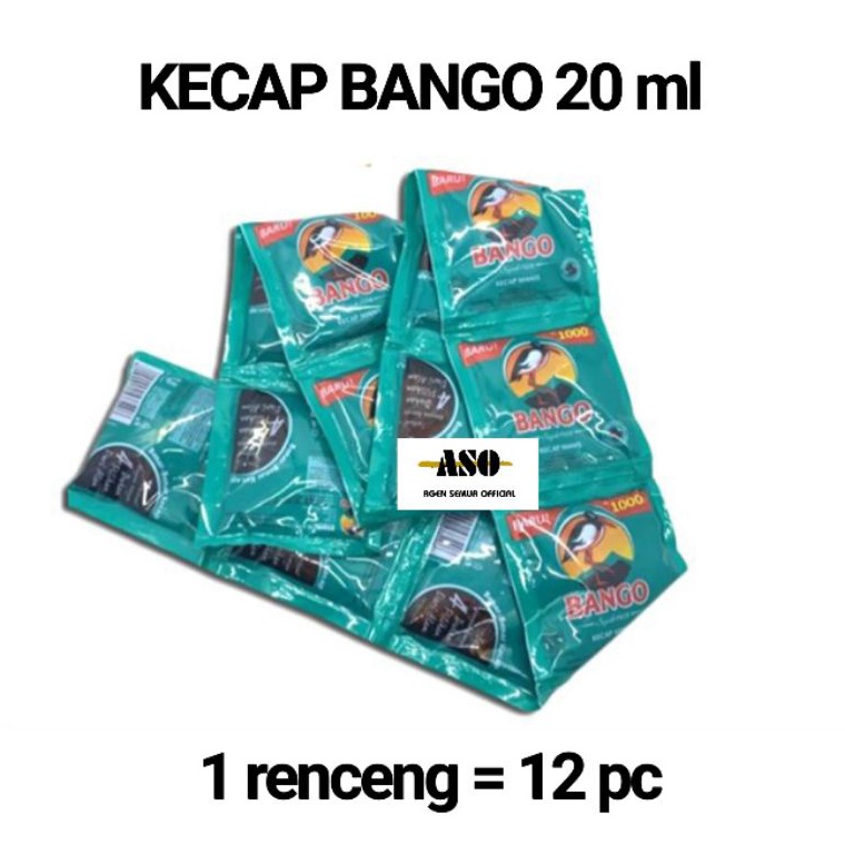 

[0Q768] BANGO Kecap manis 20 ml RENCENG ( ISI 12 ) wmtmh