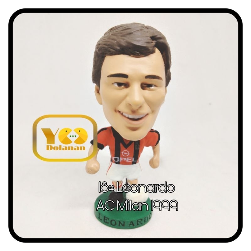 18# LEONARDO - AC MILAN 1999 CORINTHIAN PROSTARS FIGURE PEMAIN BOLA