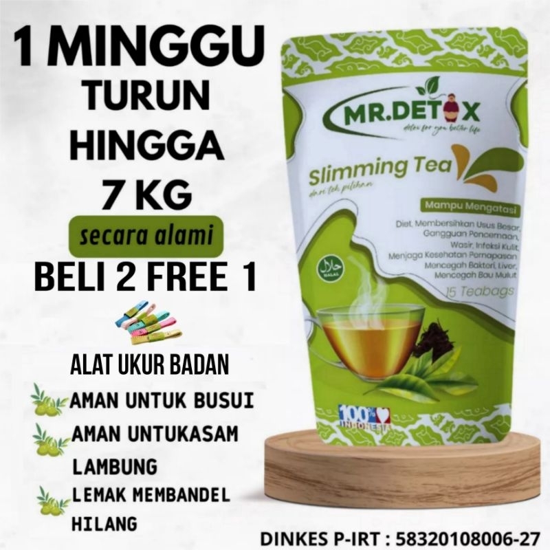 Pelangsing Teh alami/Teh Detox/Slimming tea alami/Mr.detox slimming tea/ Mr.detox