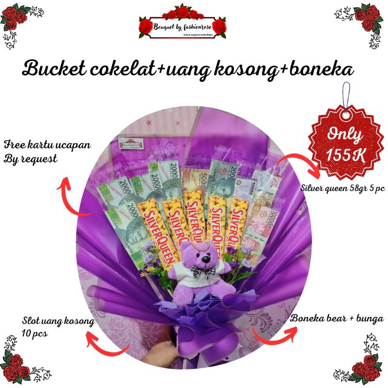 

BUCKET COKELAT SILVERQUEEN DAN BONEKA KADO WISUDA HADIAH GURU HARI IBU KADO ULANG TAHUN