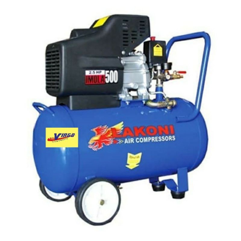 IMOLA500 LAKONI KOMPRESOR ANGIN LISTRIK COMPRESSOR 2.5HP 2.5 HP KAPASITAS TANGKI 50 LITER IMOLA 500