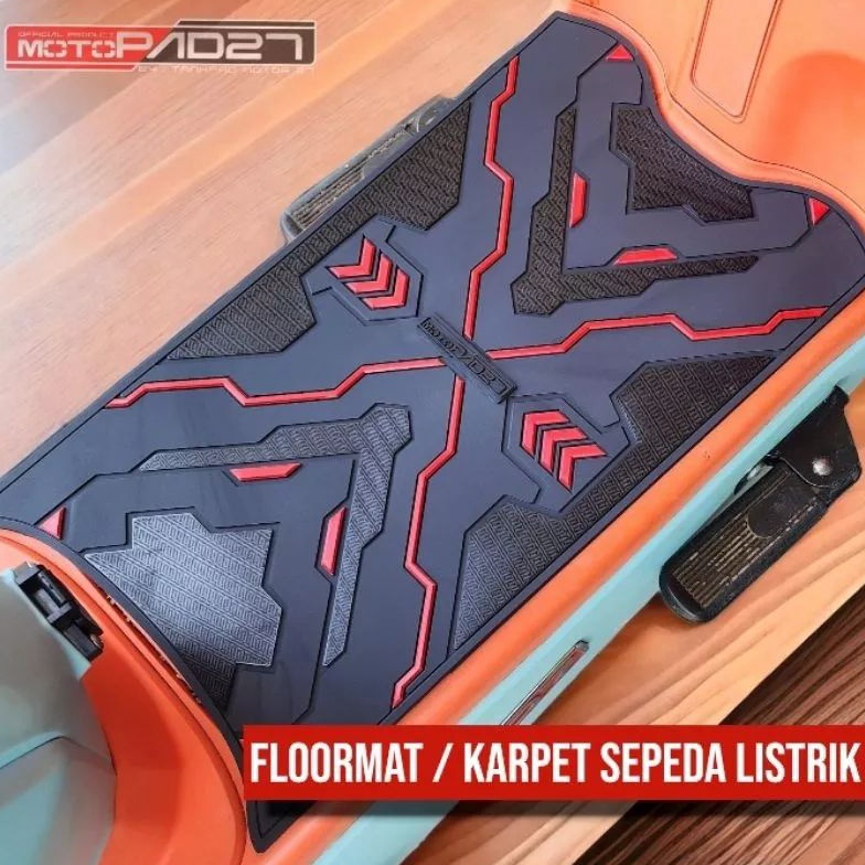 Karpet Pijakan Kaki Motor Listrik Uwinfly/Goda/Exotic/Genio Premium khler