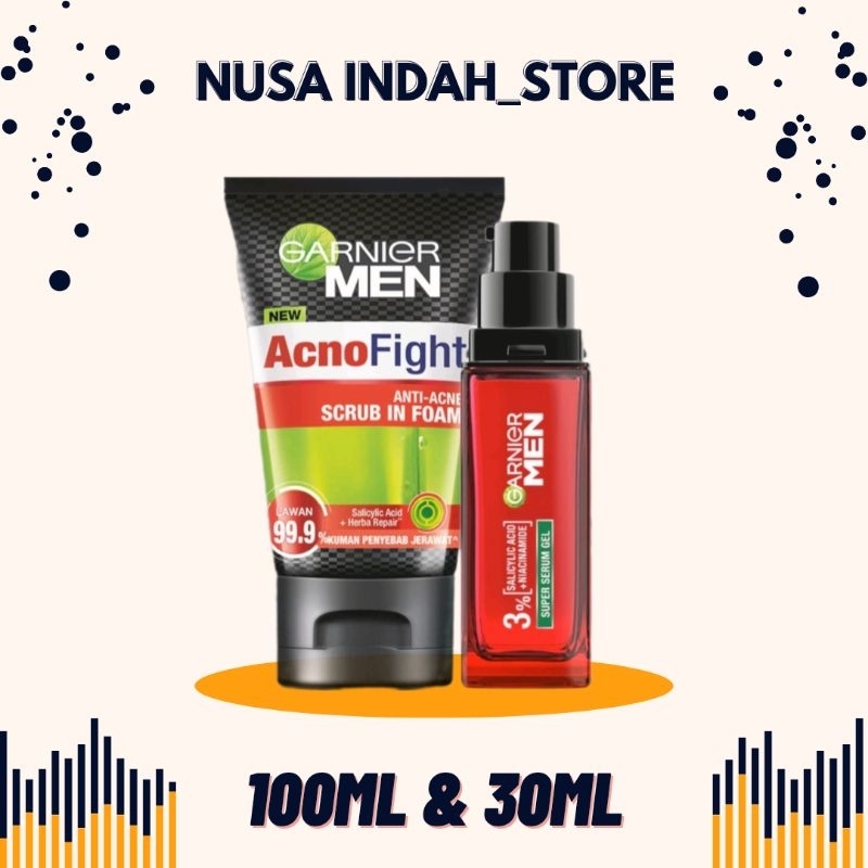 Garnier Men Simple Set - Serum Gel 30ml + Facial Foam 100ml