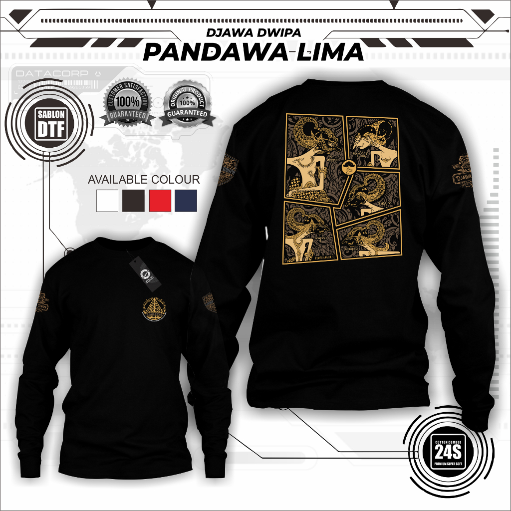 Djawa Dwipa | Kaos wayang - pandawa lima - jawa - kejawen - seni - Puntadewa - Werkudara - Arjuna - 