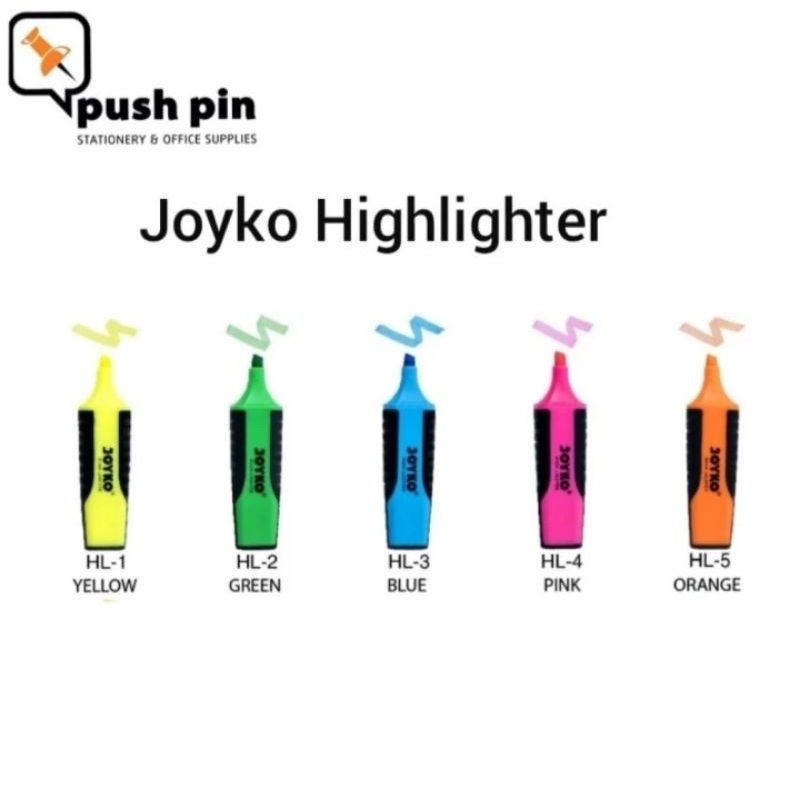 

Joyko Highlighter/ Penanda Tulisan (HL-1 ~ HL-5)