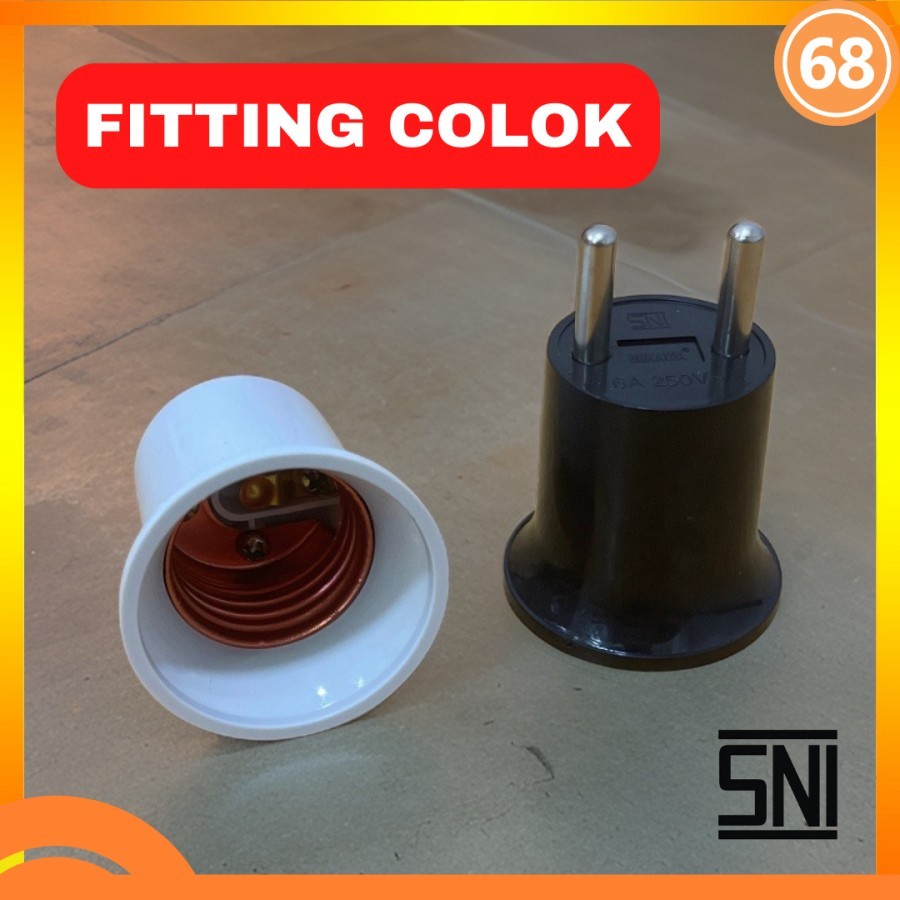 Fitting Colok Lampu E27 Murah Berkualitas SNI Mikawa