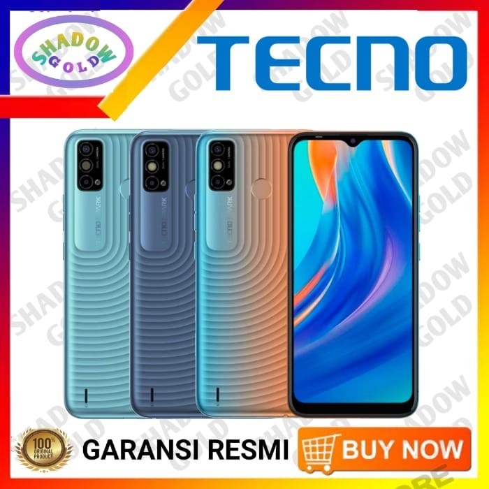 Tecno Spark 6 GO 2021 4/64 RAM 4GB ROM 64GB GARANSI RESMI TECNO