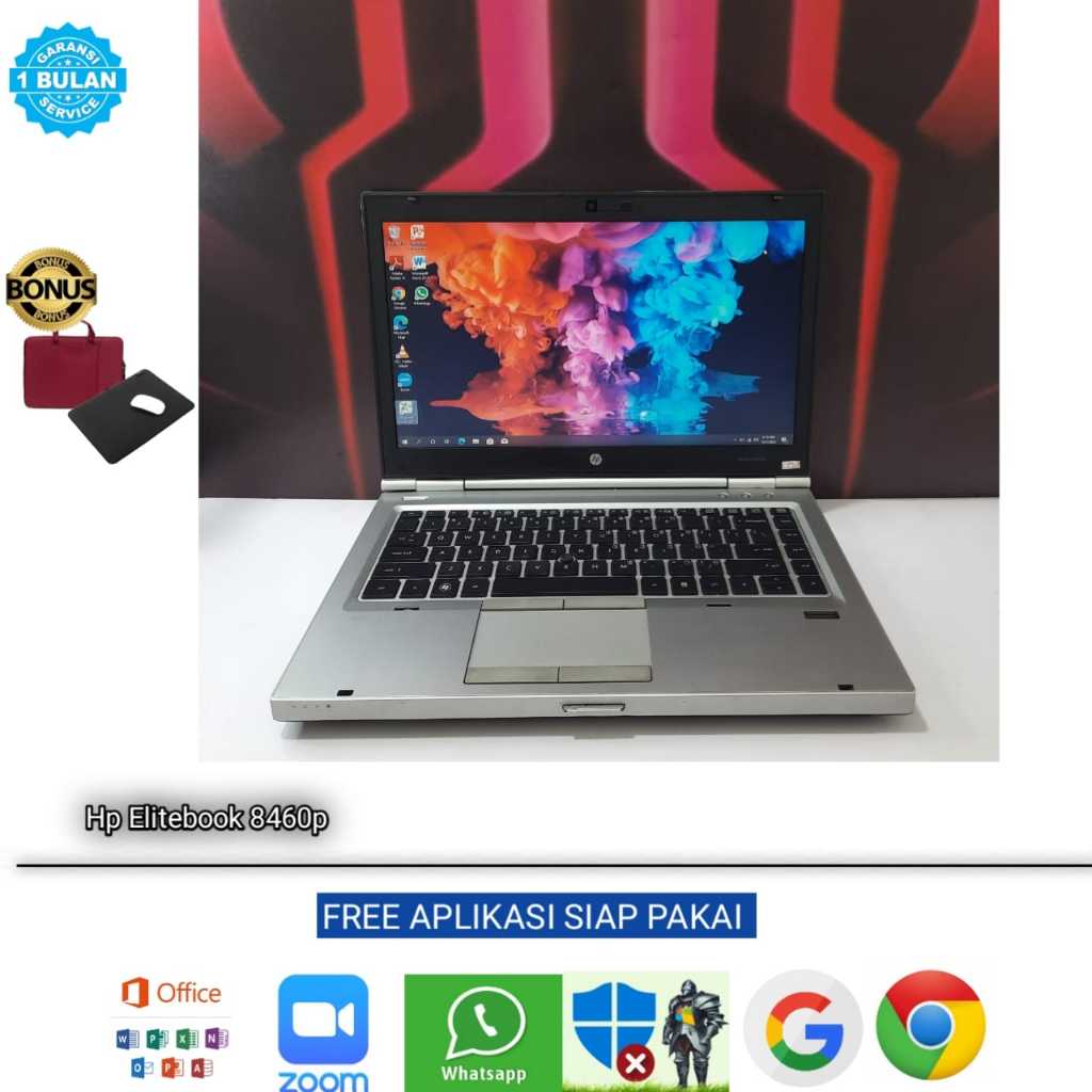 Laptop Hp EliteBook 8460p Intel Core i5 Ram 8GB SSD 256GB Windows 10