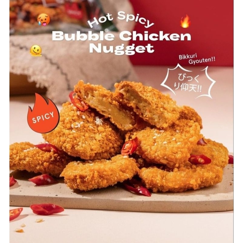 

Riverland Naget Ayam Crispy Pedas / Hot Spicy Buble Chicken Nugget 500gr