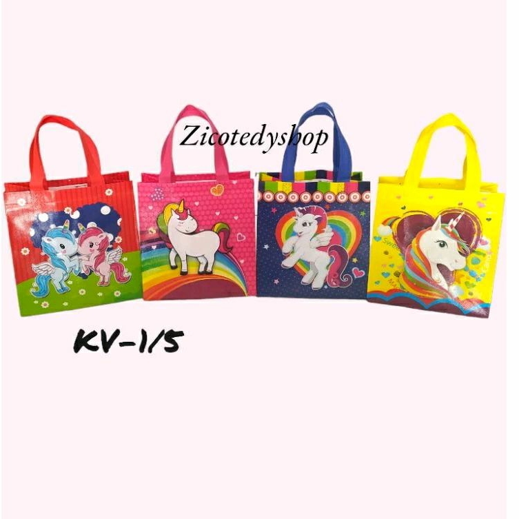 

ISI 1 LUSIN ( 12 pcs)GOODIE BAG/TAS ULANGTAHUN/SOUVENIR UK 22X23X11
