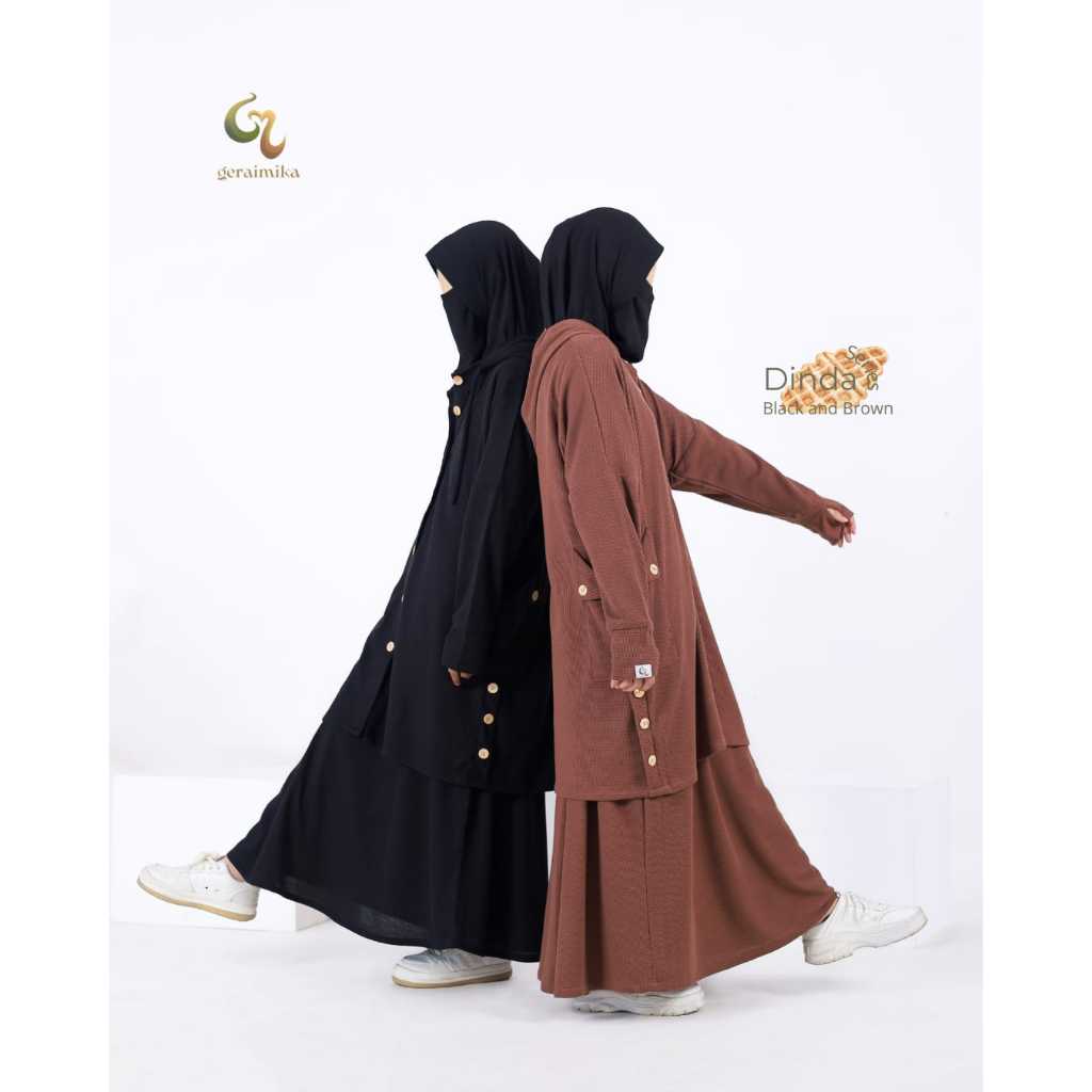 Dinda Set Tunik Rok Sporty by Gerai Mika | Tunik set Rok Kulot olahraga | Setelan Baju Olahraga Wani