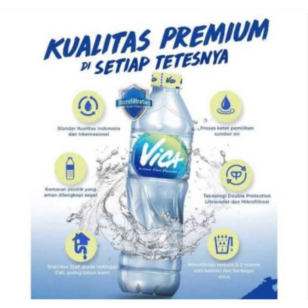 

Air mineral Vica 600ml x 24 botol