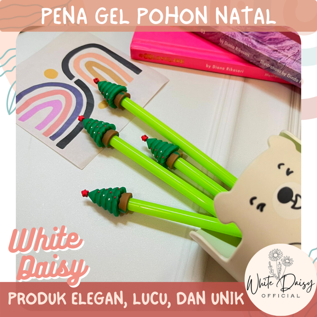 

Pena gel Pohon Natal Premium christmas tree pen pulpen satuan lusinan