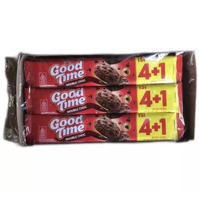 

Good Time Cookies Double Choco 26gr 1 box isi 12