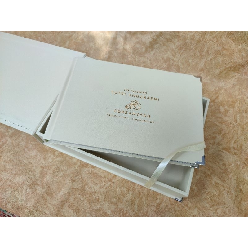 Album Foto Premuim / Photobook Wedding Layflat / Album Sambung + Box / 30x20