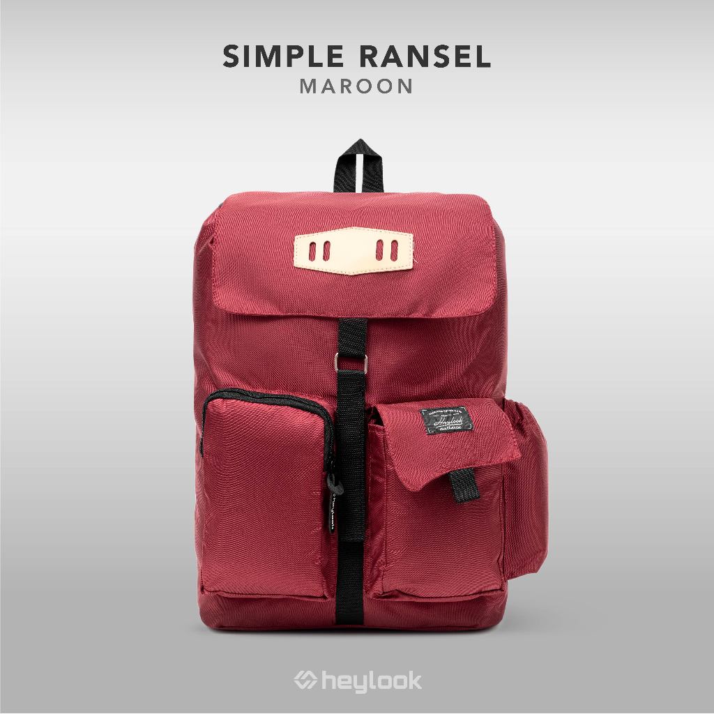 TAS RANSEL WANITA TAS PUNGGUNG BACKPACK SIMPLE RANSEL HEYLOOK