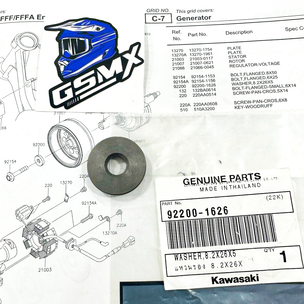 RING BAUT MAGNET KLX 150 BF DTRACKER ORIGINAL KAWASAKI