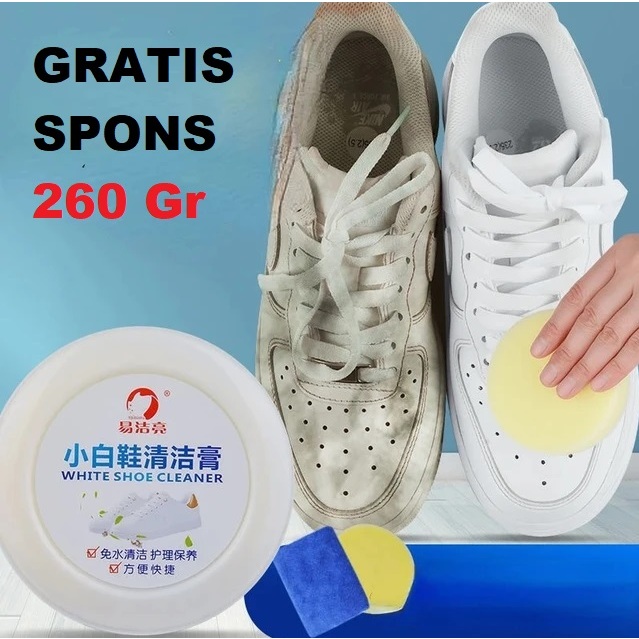 CREAM PEMBERSIH SEPATU White Shoes Cleaner KRIM PEMBERSIH SEPATU PEMUTIH SEPATU SEMIR SEPATU - 03