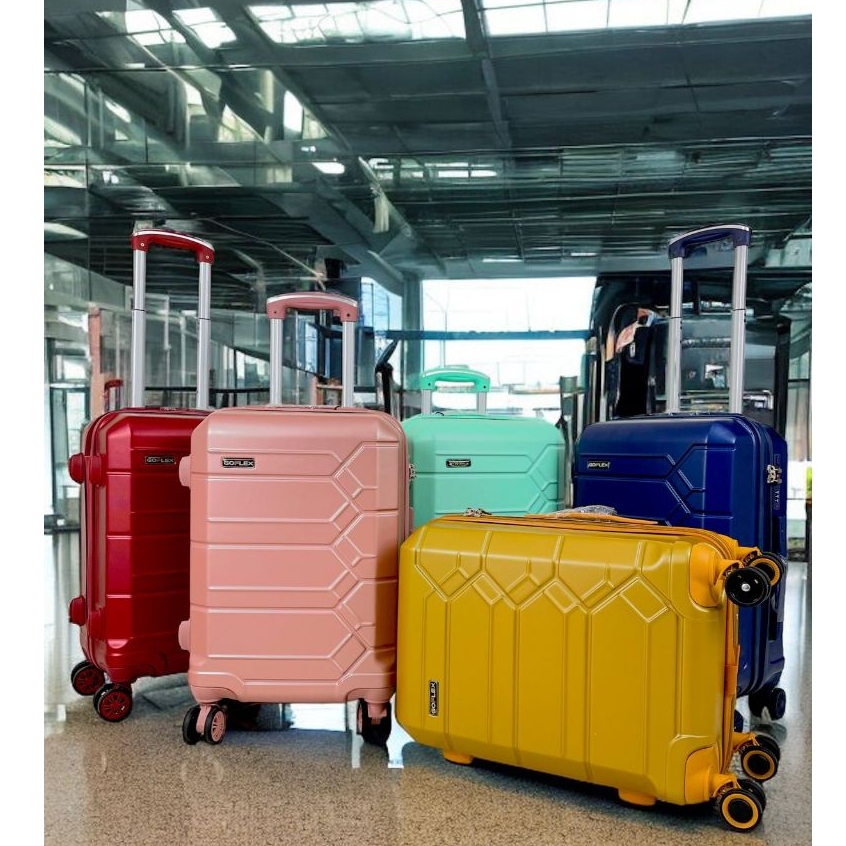 Koper Kabin Bagasi Koper Murah Koper  Fiber Roda 4 Rotasi 360  20 24 28 inch Anti Pecah POLO SONIC