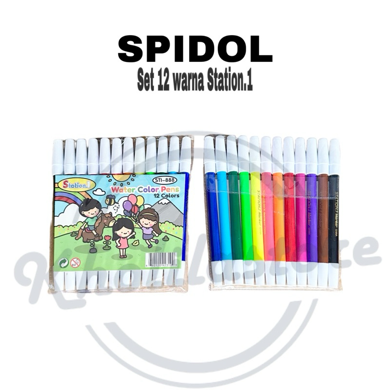 

Spidol 12 warna STI-888 Station. 1