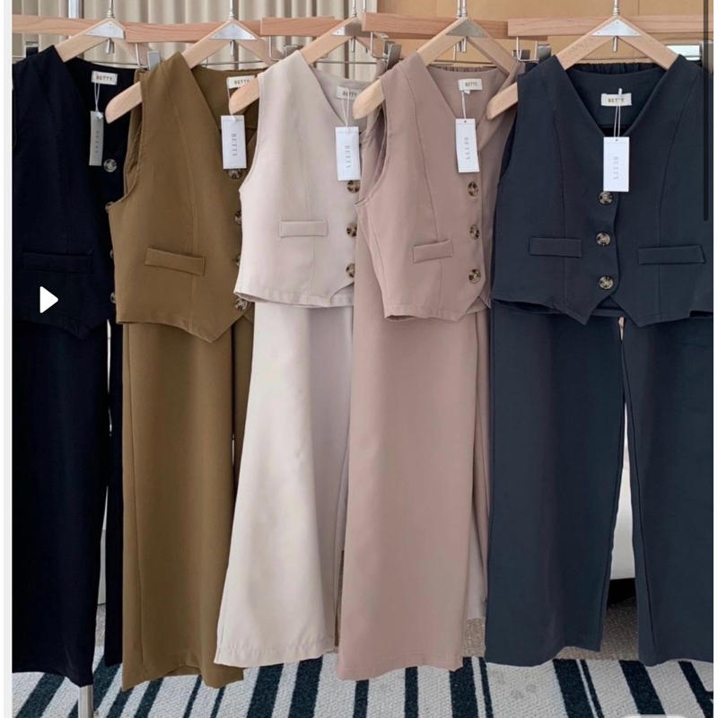 [ READY STOCK ] one set bangkok | one set bangkok wanita | baju dan atasan | one set kulot