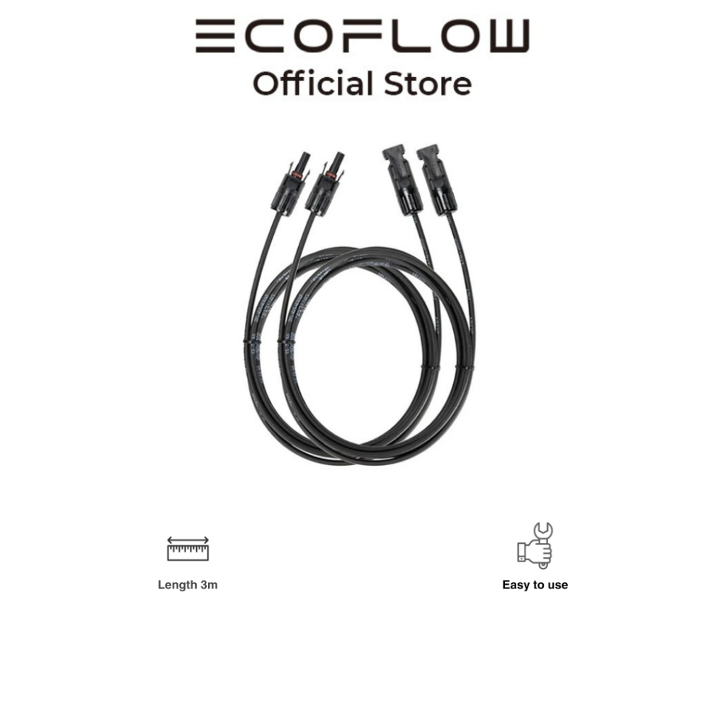 EcoFlow Extension Cable MC4 Solar Panel 3 Meter