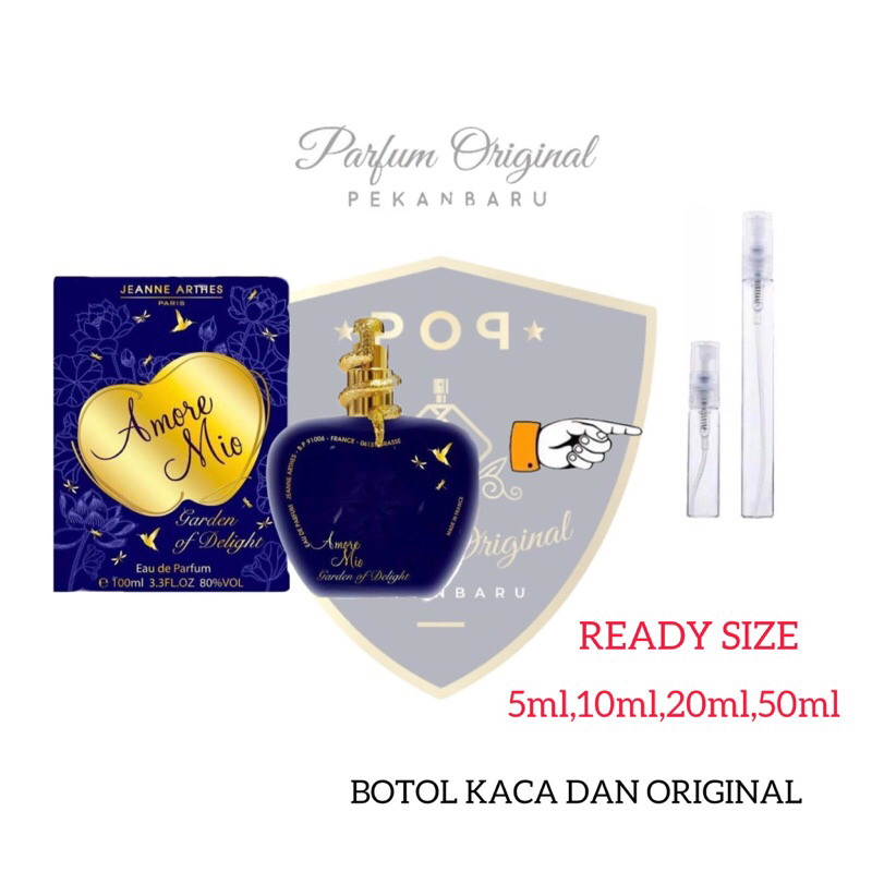 Decant Jeanne Arthes Amore mio Garden of Delight-parfum original store garansi