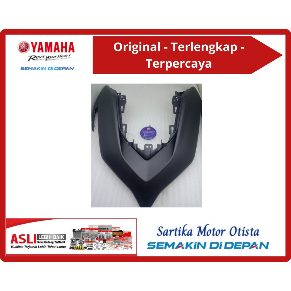 Original Cover Front / Dasi Tameng depan Yamaha All New Aerox Hitam Doff