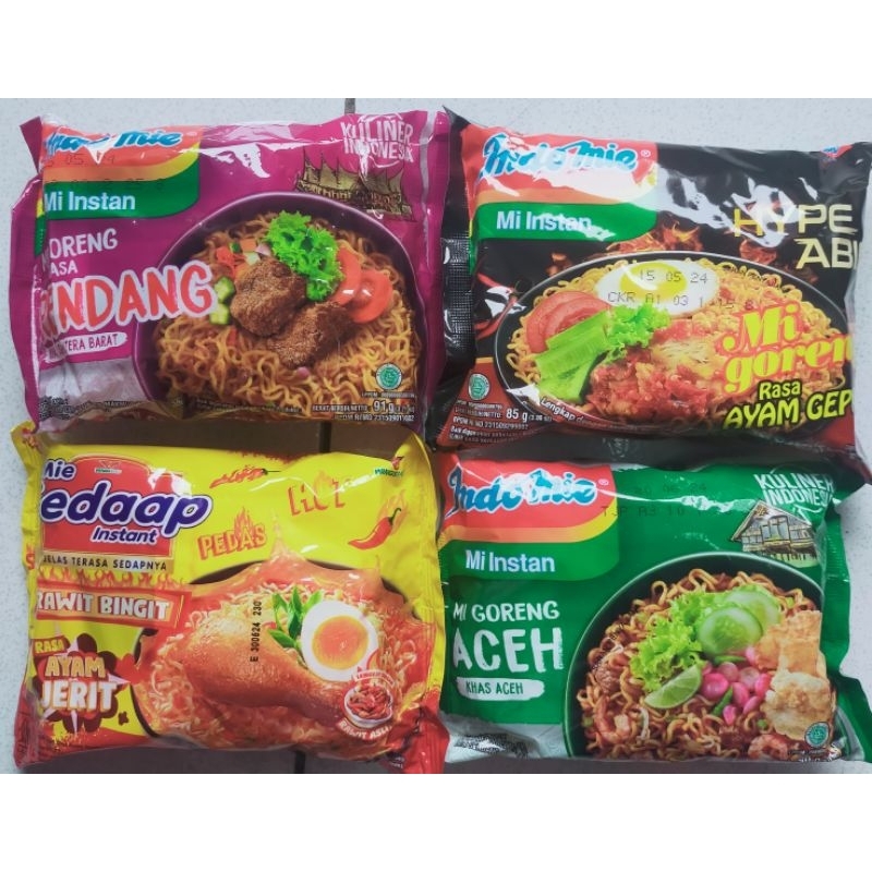 

Indomie Geprek/Rendang/Aceh/Mie Sedaap Rawit Bingit Rasa Ayam Jerit