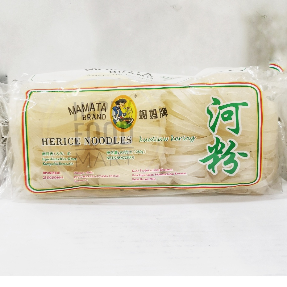 

[BPOM RI] MAMATA RICE NOODLES 280 GRAM/KWETIAW KERING/MI TIAO KWETIAU INSTAN/KWETIAO/RICE NOODLE IMPORT/KWETIAUW/MIE TIAO/KUETIAO/KUE TIAO