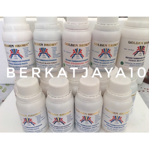 

HSM9E GOLDEN BROWN Pasta Perisa makanan Kemasan Botol 100 Gram 57