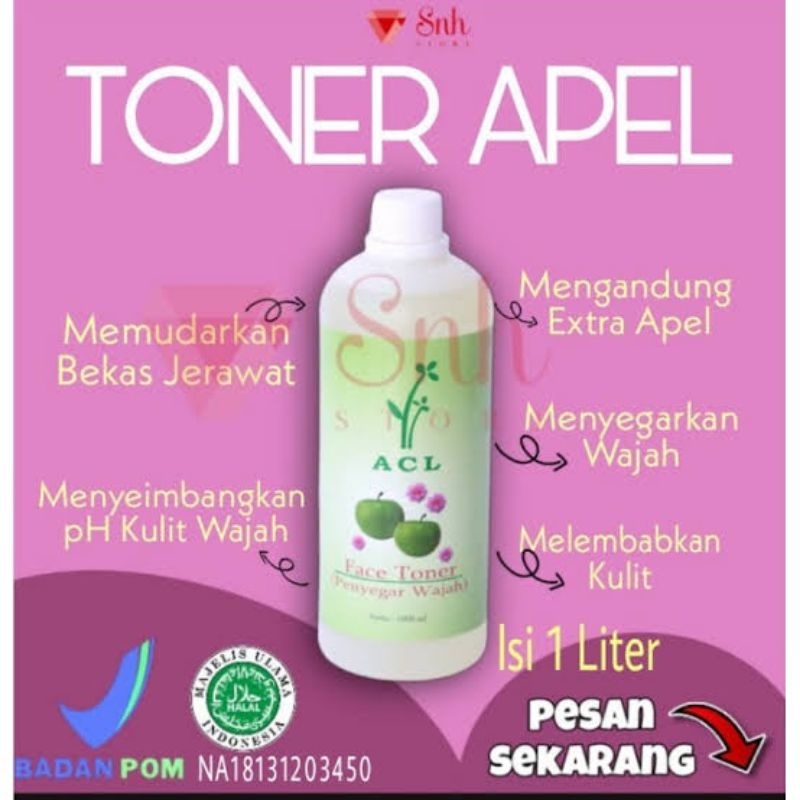 BPOM FACE TONER ACL PENGELUPAS EXTRAK APEL