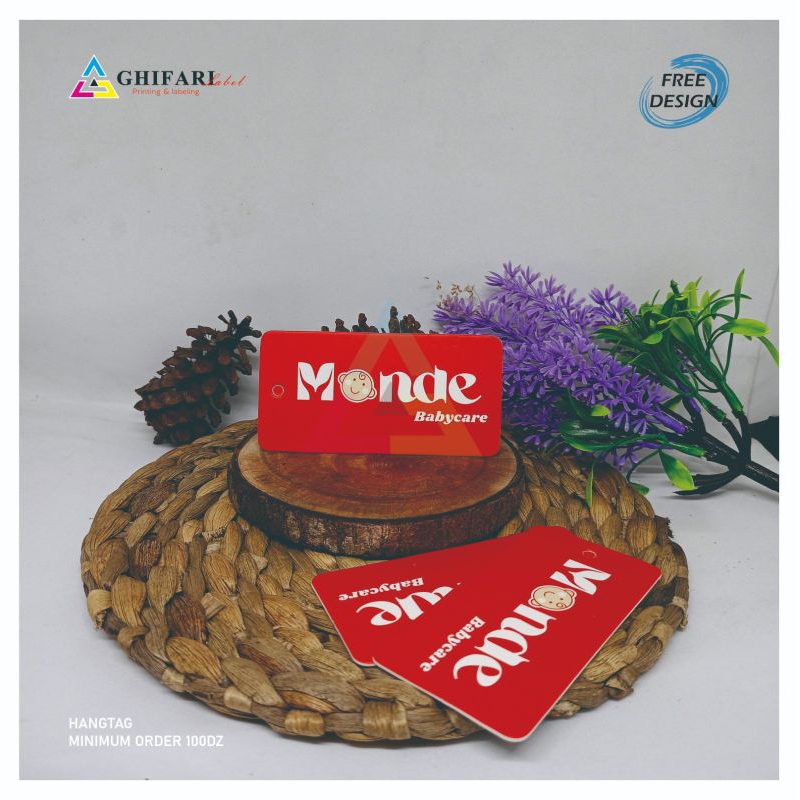 

Free tali!! Label hangtag super premium/hangtag baju(FREE DESAIN) hangtag tebal 700 gram