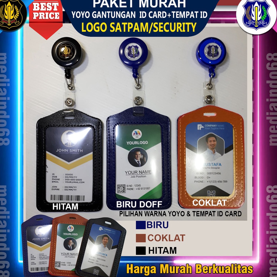 

Kirim Sekarang GANTUNGAN YOYO ID CARD-KULIT SINTESIS LOGO SATPAM-SCURITY Super Promo