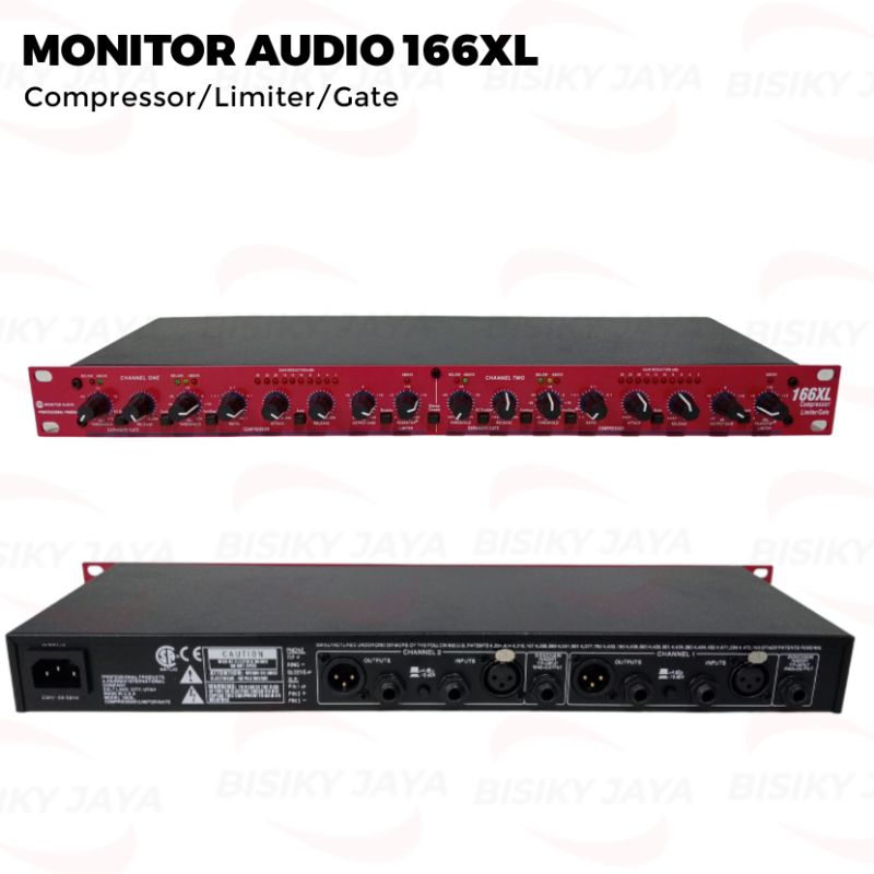 Compressor Limiter Gate Monitor Audio MA 166XL
