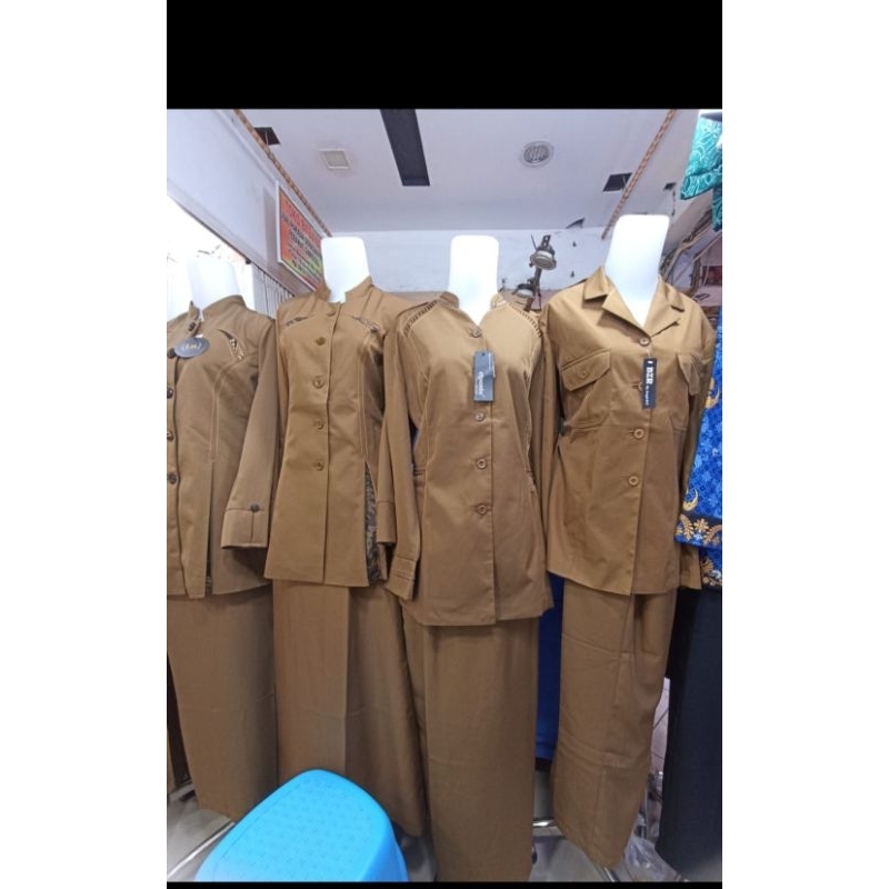 Baju kuning khaki ASN/seragam PDH kuning ASN/Baju kuning PDH PNS P3K/Baju dinas kuning khaki PPPK