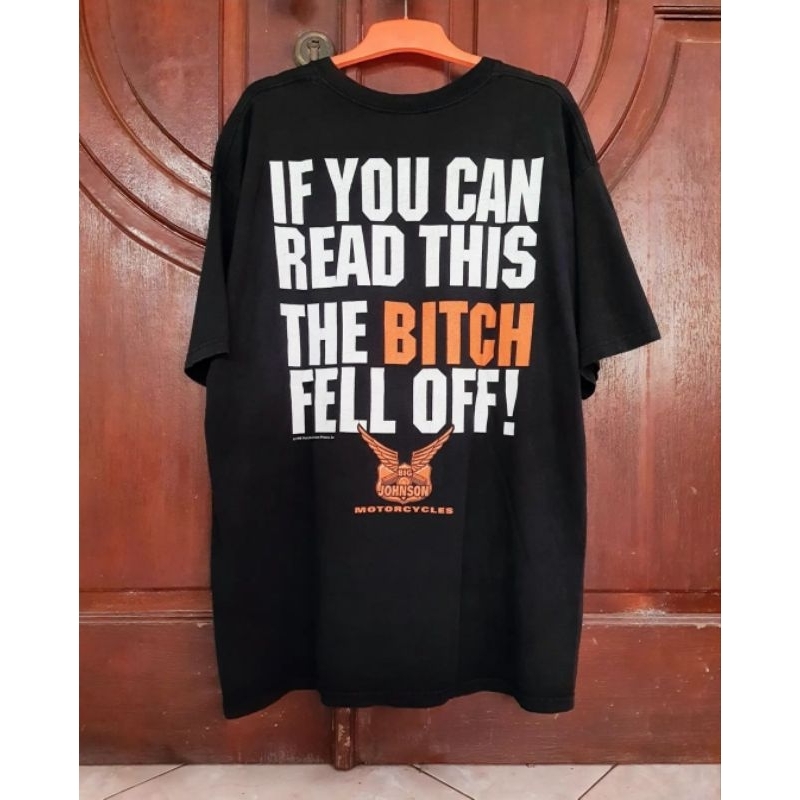 kaos vintage Big Johnson ©1998 mirip Harley