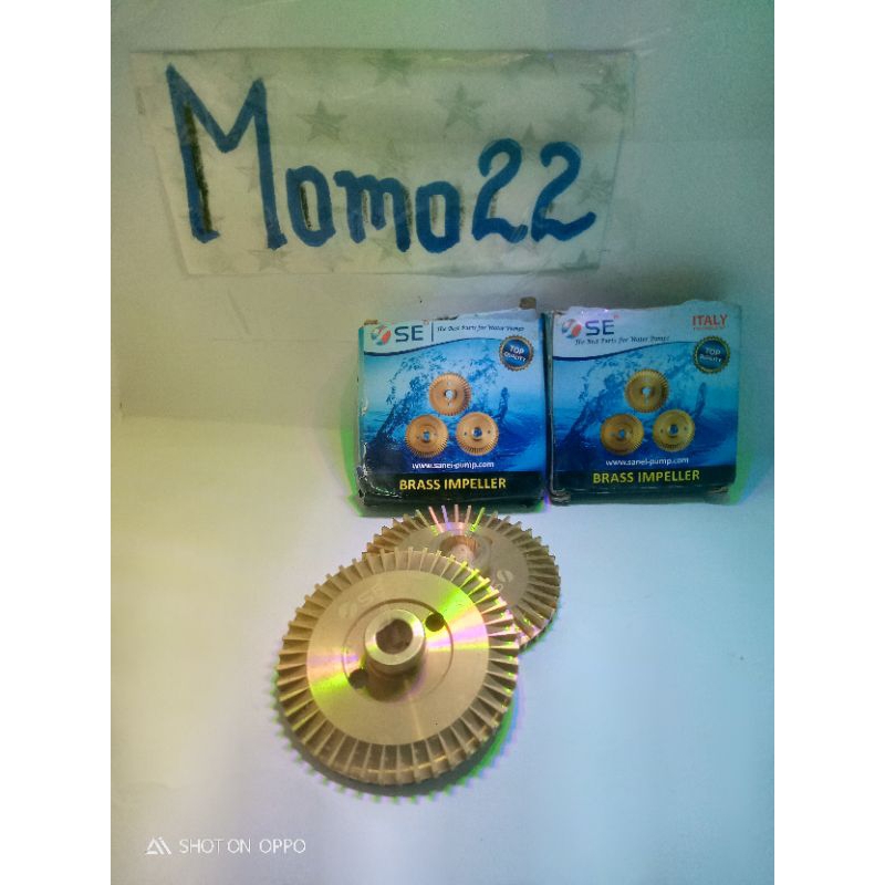 Impeller Kuningan pompa air Sanyo