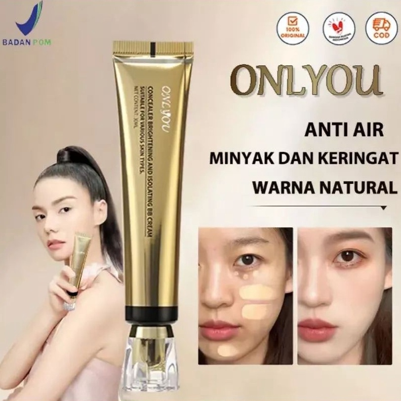 Terlaris✈ONLYOU SUNSCREEN & FOUNDATION CONCEALER BB CREAM WATERPROOF ONLY YOU KRIM PELEMBAB