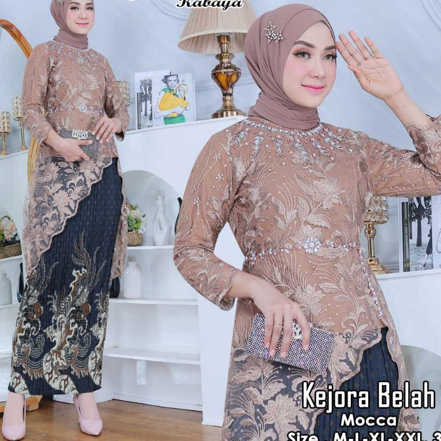 Setelan Kebaya Modern Tunik Kejora Belah Full Payet Mutiara//Set Kebaya Modern Kekinian//Kebaya Wisu