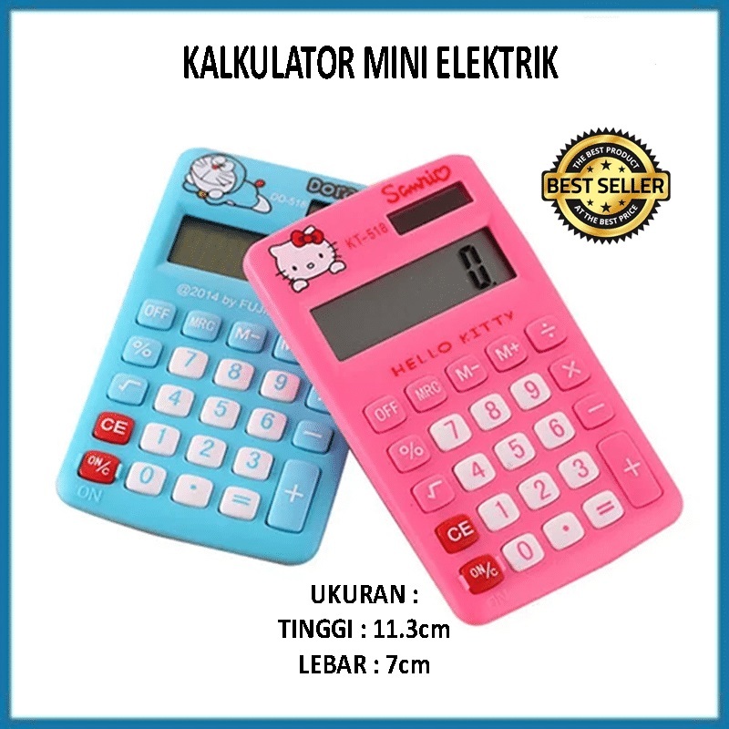 

KALKULATOR MINI KARAKTER 12DIGIT DD-518-12 / CALCULATOR DIGITAL